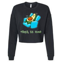 Relaxing Caudo Cropped Pullover Crew