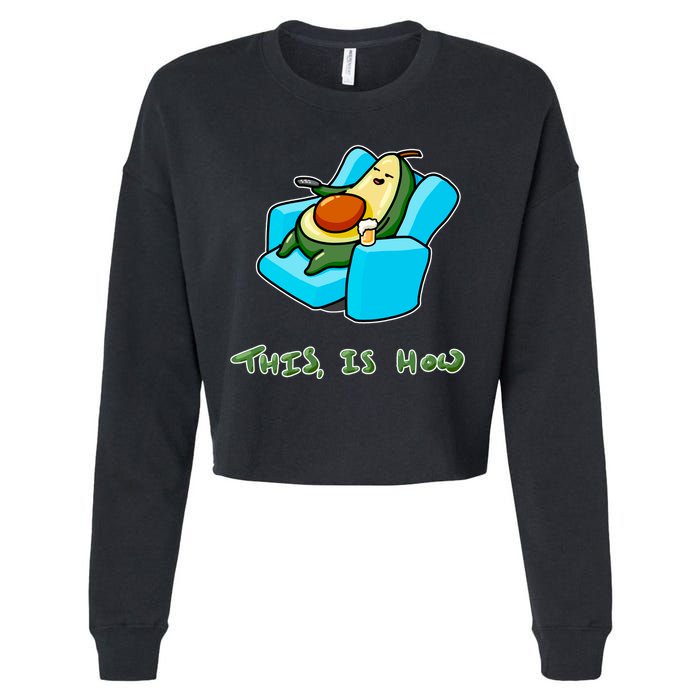 Relaxing Caudo Cropped Pullover Crew