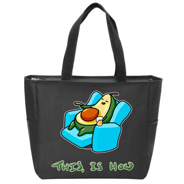 Relaxing Caudo Zip Tote Bag