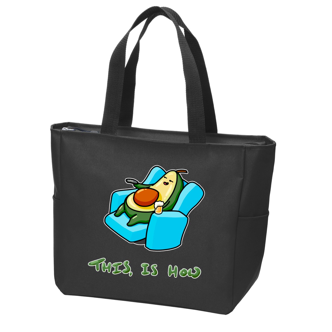 Relaxing Caudo Zip Tote Bag