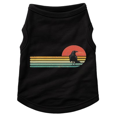 Raven Crow Retro Style Animal Bird Lover Bird Watcher Doggie Tank