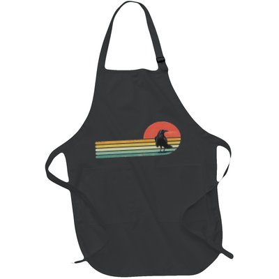 Raven Crow Retro Style Animal Bird Lover Bird Watcher Apron