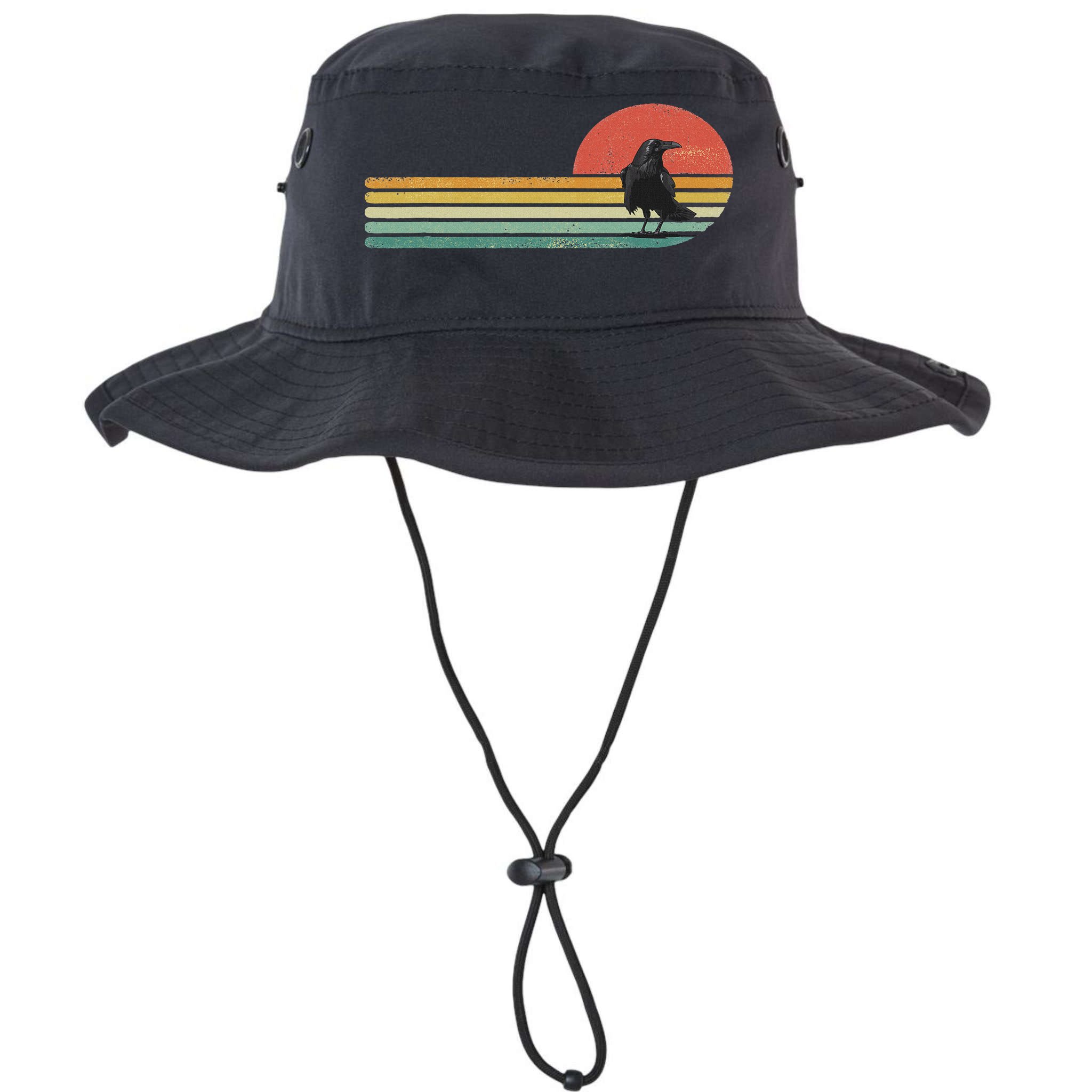 Raven Crow Retro Style Animal Bird Lover Bird Watcher Bucket Hat