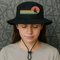 Raven Crow Retro Style Animal Bird Lover Bird Watcher Bucket Hat
