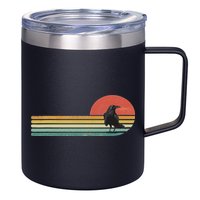 Raven Crow Retro Style Animal Bird Lover Bird Watcher 12oz Stainless Steel Coffee Mug