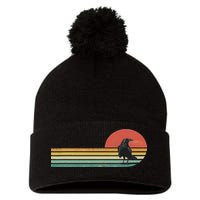Raven Crow Retro Style Animal Bird Lover Bird Watcher Pom Pom 12in Knit Beanie