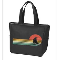 Raven Crow Retro Style Animal Bird Lover Bird Watcher Zip Tote Bag