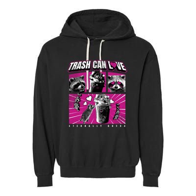 Raccoon Comic Garment-Dyed Fleece Hoodie