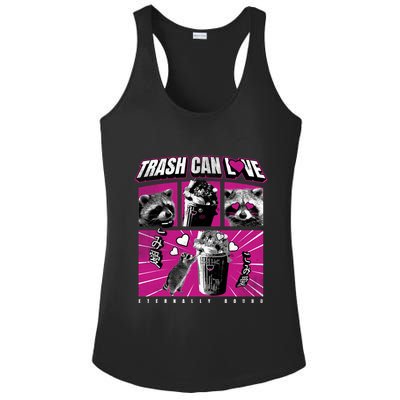 Raccoon Comic Ladies PosiCharge Competitor Racerback Tank