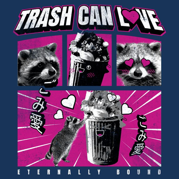 Raccoon Comic 7 Panel Mesh Trucker Snapback Hat