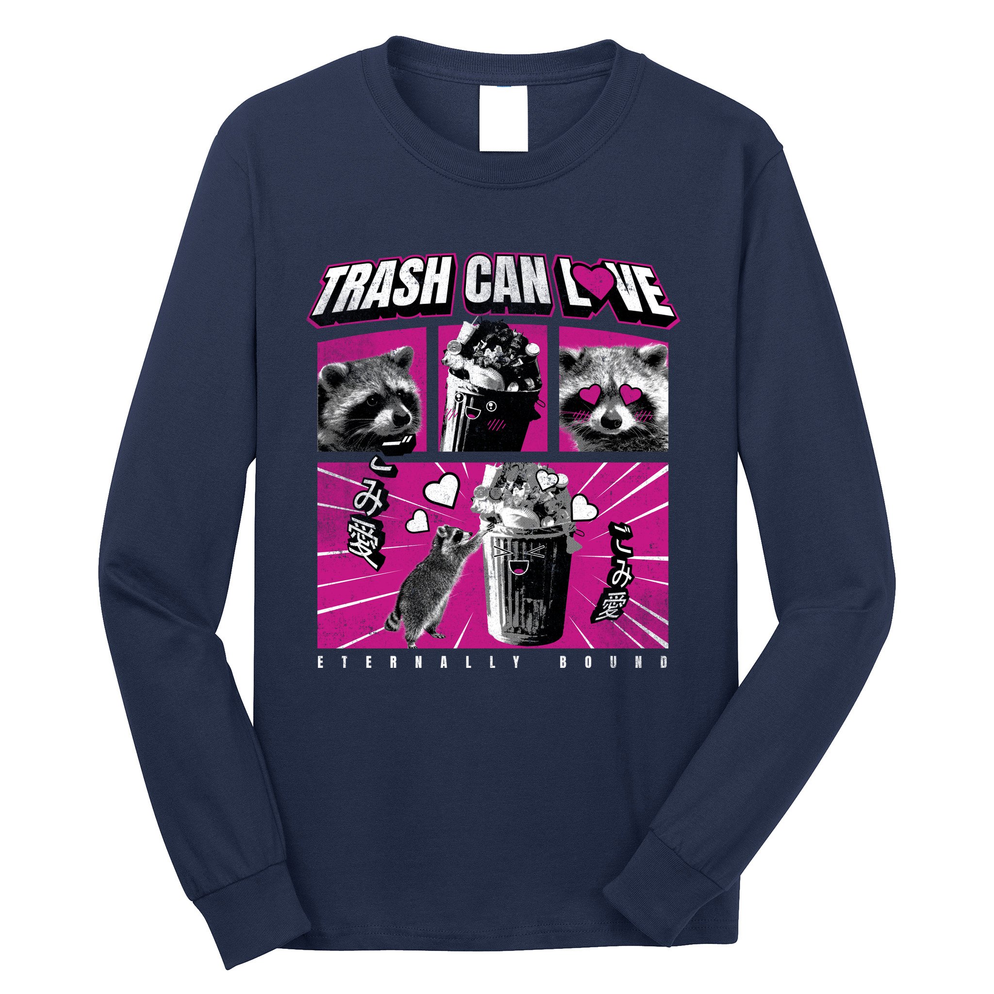 Raccoon Comic Long Sleeve Shirt