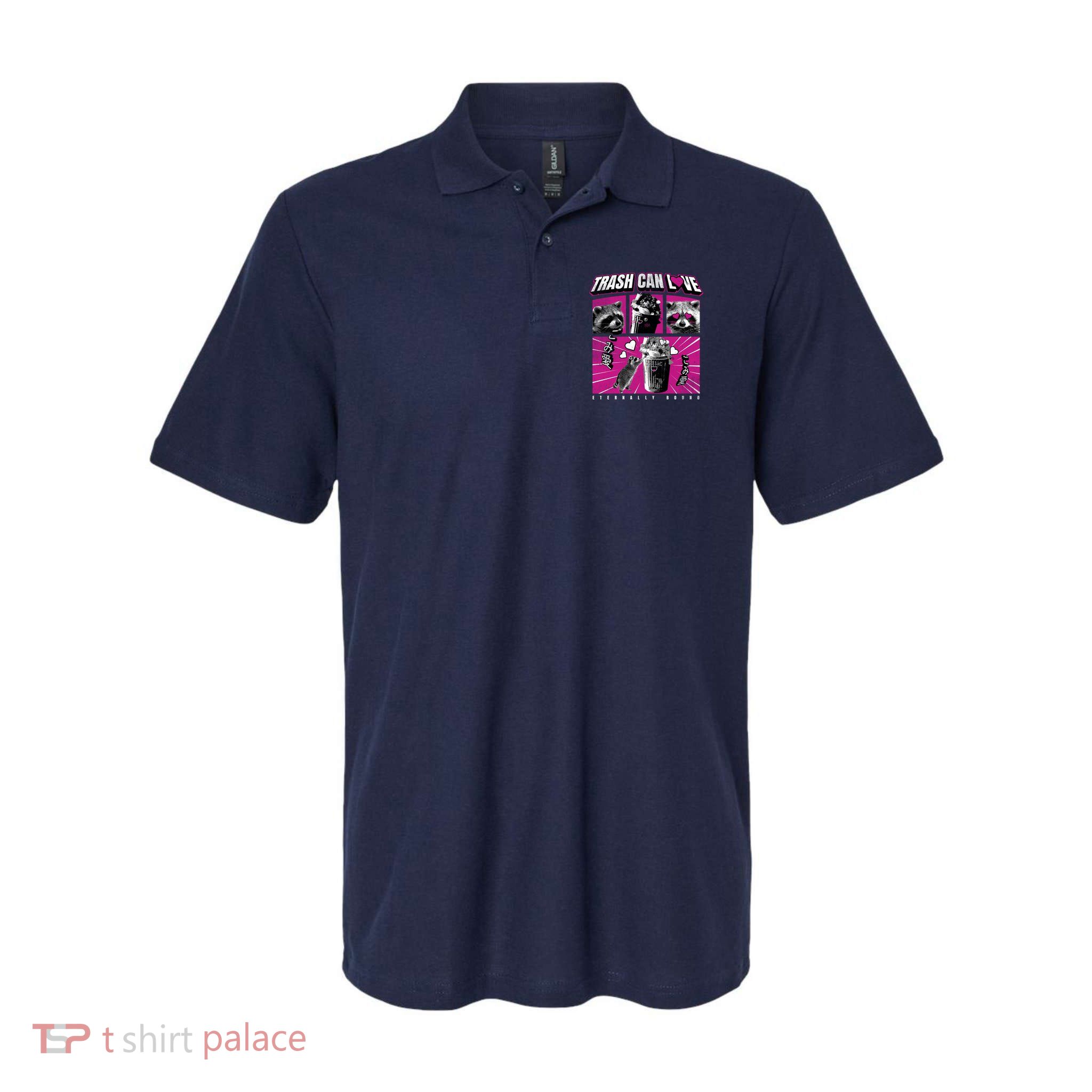 Raccoon Comic Softstyle Adult Sport Polo