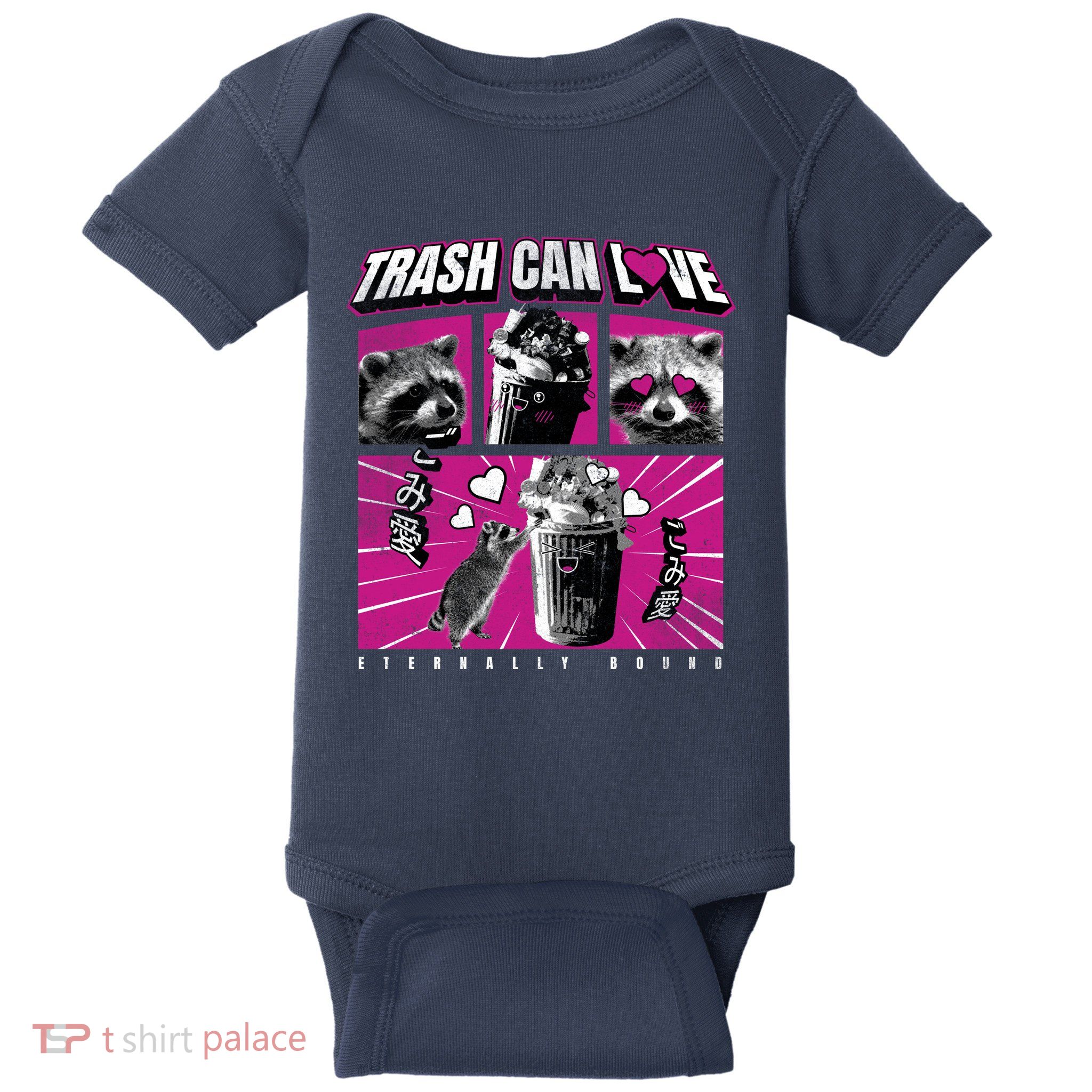 Raccoon Comic Baby Bodysuit