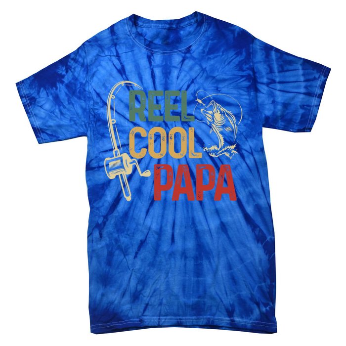 Reel Cool Reel Cool Papa Gift Tie-Dye T-Shirt