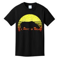 Rhino Cool Rhinoceros African Animals Retro Sunset Vintage Kids T-Shirt