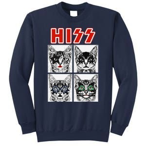 Retro Cat Rock Music Concert Band Funny Cat Sweatshirt