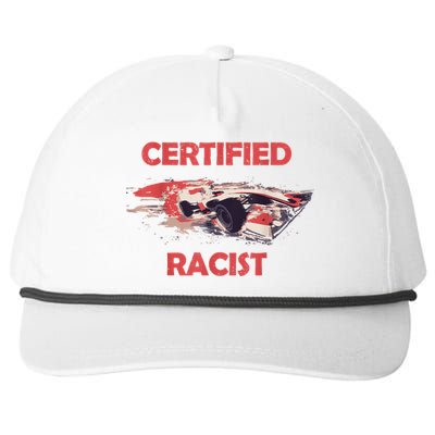 Retro Certified Racist Certified Racer Boost Speedster Snapback Five-Panel Rope Hat