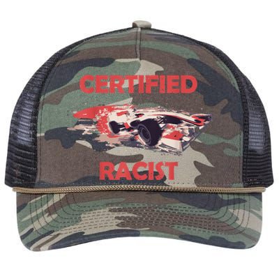 Retro Certified Racist Certified Racer Boost Speedster Retro Rope Trucker Hat Cap