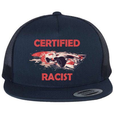 Retro Certified Racist Certified Racer Boost Speedster Flat Bill Trucker Hat