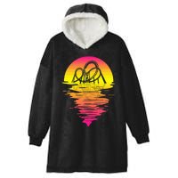 Roller Coaster Retro 80s Vintage Retro Sunset Hooded Wearable Blanket