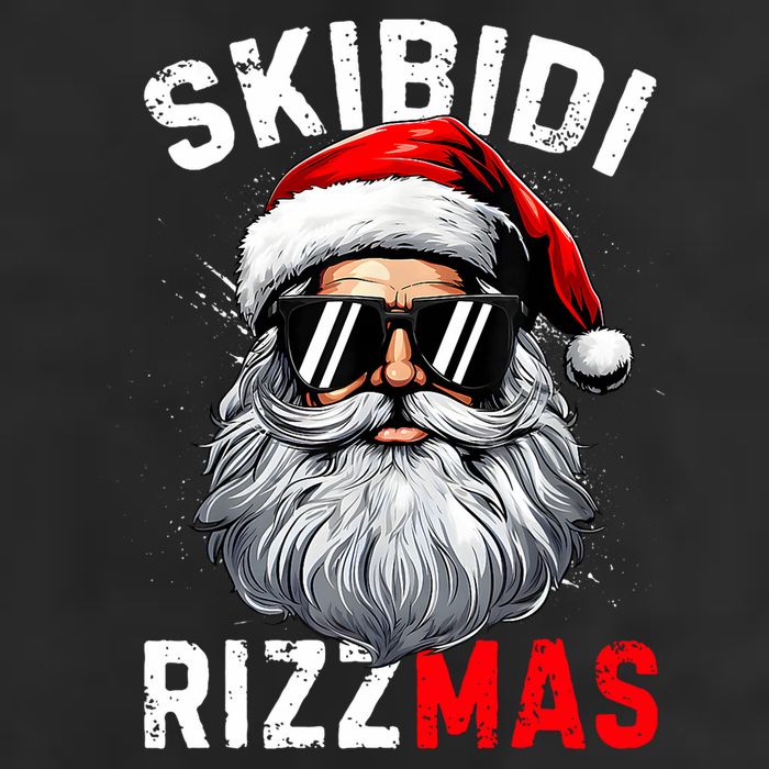 Rizzmas Christmas Rizz Santa Claus Charisma Xmas 7 Panel Mesh Trucker Snapback Hat