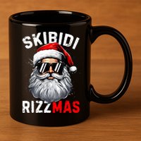 Rizzmas Christmas Rizz Santa Claus Charisma Xmas 11oz C Handle Ceramic Mug