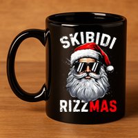 Rizzmas Christmas Rizz Santa Claus Charisma Xmas 11oz C Handle Ceramic Mug