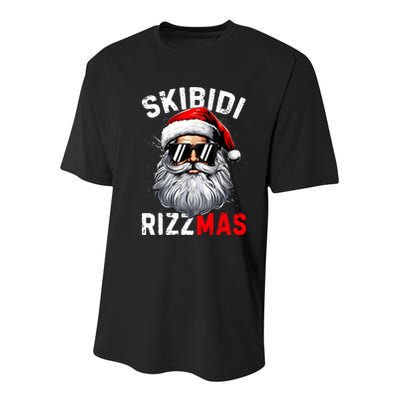 Rizzmas Christmas Rizz Santa Claus Charisma Xmas Youth Performance Sprint T-Shirt