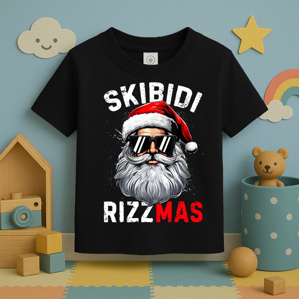 Rizzmas Christmas Rizz Santa Claus Charisma Xmas Toddler T-Shirt