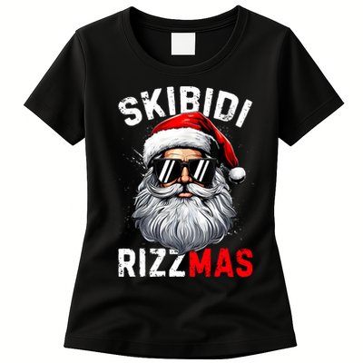 Rizzmas Christmas Rizz Santa Claus Charisma Xmas Womens T-Shirt