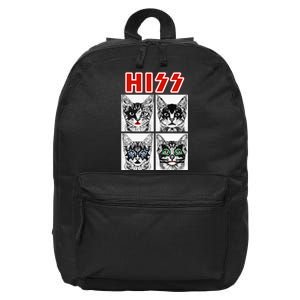 Retro Cat Rock Music Concert Band 16 in Basic Backpack