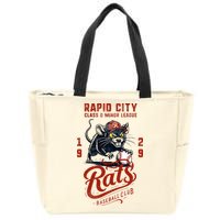 Rapid City Rats Retro Minor League Baseball Team Zip Tote Bag