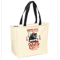 Rapid City Rats Retro Minor League Baseball Team Zip Tote Bag