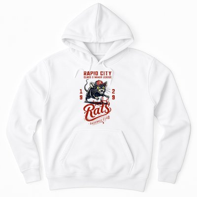 Rapid City Rats Retro Minor League Baseball Team Hoodie