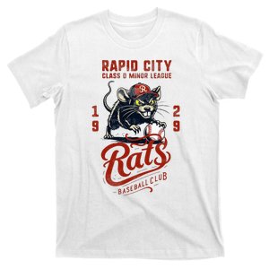 Rapid City Rats Retro Minor League Baseball Team T-Shirt