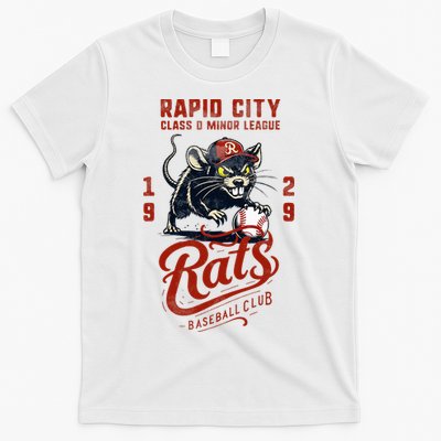 Rapid City Rats Retro Minor League Baseball Team T-Shirt