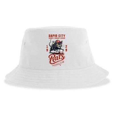 Rapid City Rats Retro Minor League Baseball Team Sustainable Bucket Hat