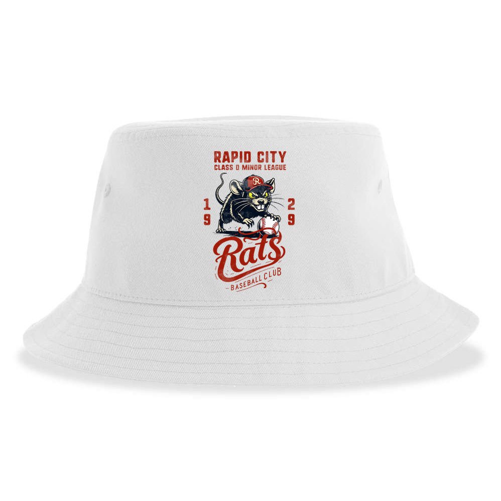 Rapid City Rats Retro Minor League Baseball Team Sustainable Bucket Hat