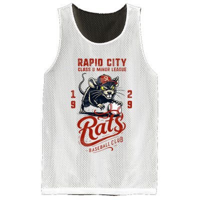 Rapid City Rats Retro Minor League Baseball Team Mesh Reversible Basketball Jersey Tank