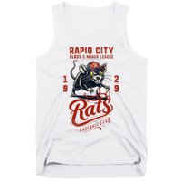 Rapid City Rats Retro Minor League Baseball Team Tank Top
