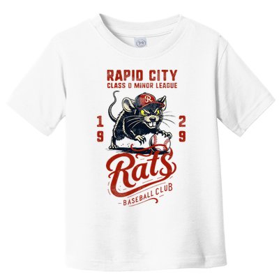 Rapid City Rats Retro Minor League Baseball Team Toddler T-Shirt