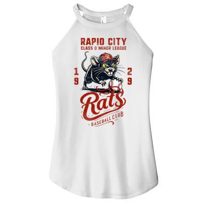 Rapid City Rats Retro Minor League Baseball Team Women's Perfect Tri Rocker Tank