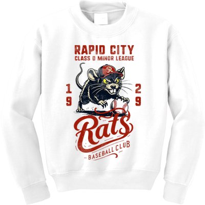 Rapid City Rats Retro Minor League Baseball Team Kids Sweatshirt