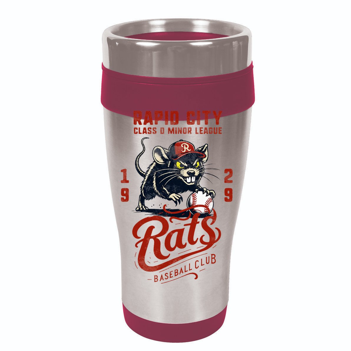 Rapid City Rats Retro Minor League Baseball Team Short Acrylic Beanie
