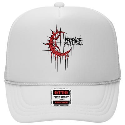 Revenge Crescent High Crown Mesh Back Trucker Hat