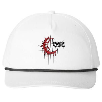 Revenge Crescent Snapback Five-Panel Rope Hat