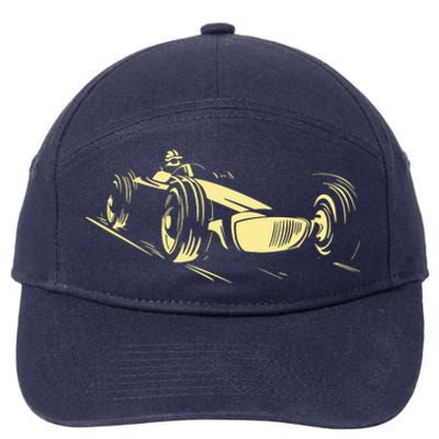 Race Car 7-Panel Snapback Hat