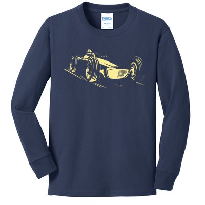 Race Car Kids Long Sleeve Shirt