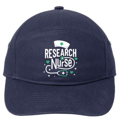 Rn Clinical Research Nurse Practitioner Nursing Graduation Gift 7-Panel Snapback Hat