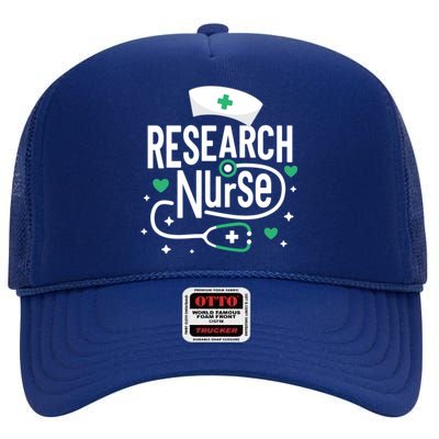 Rn Clinical Research Nurse Practitioner Nursing Graduation Gift High Crown Mesh Back Trucker Hat